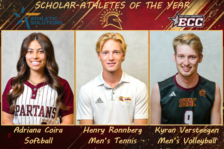Coira, Ronnberg and Versteegen Named 2025-26 Athletic Solutions ECC Scholar-Athletes of the Year