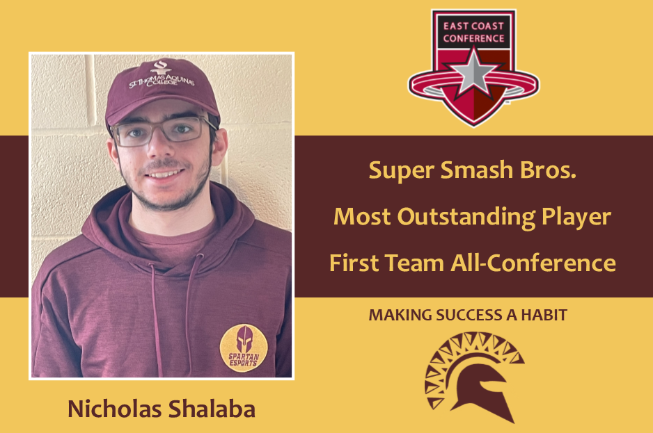 Nicholas Shalaba Earns ECC Super Smash Bros. Most Outstanding Player and First Team All-Conference Honors