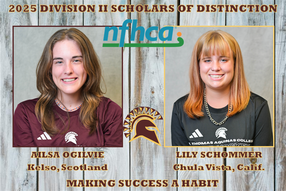 Ailsa Ogilvie & Lily Schommer Named NFHCA Division II Scholars of Distinction