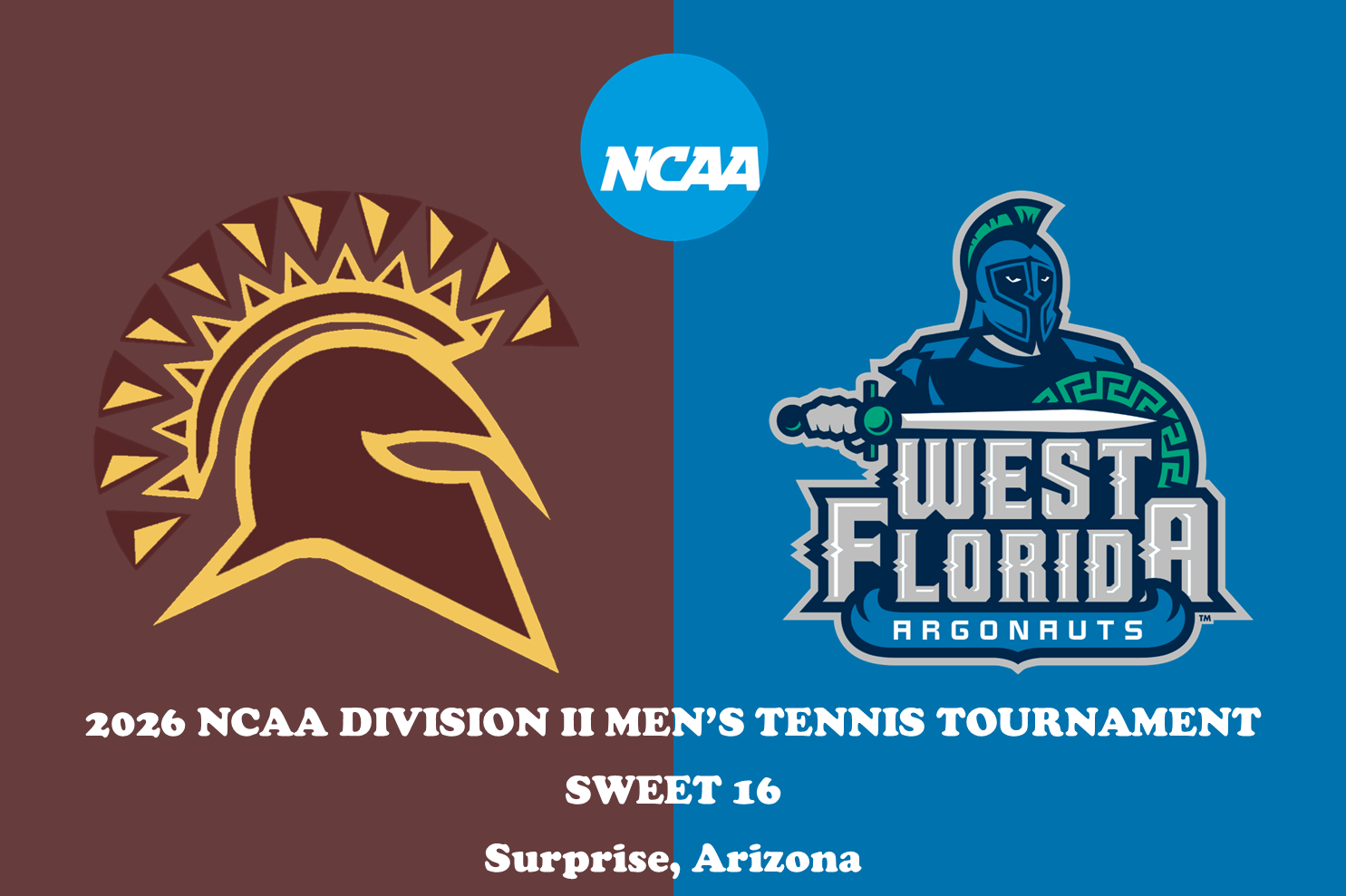 #15 STAC Draws #2 West Florida in NCAA Division II Men's Tennis Tournament Sweet 16